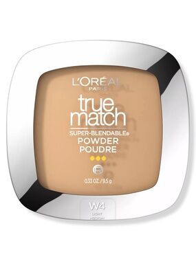 L'Oreal True Match Super-Blendable Pressed Powder - W4 Light Medium, NEW